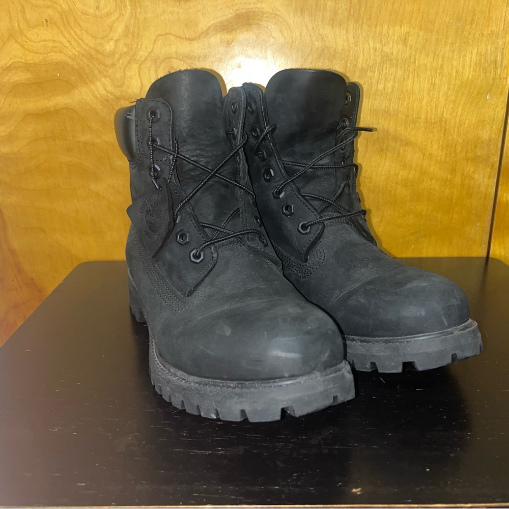 Black Timberland boots